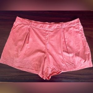 Ava & Viv Women’s Linen Blend Shorts‎ Size 4X Elastic Waist Paprika Pockets.